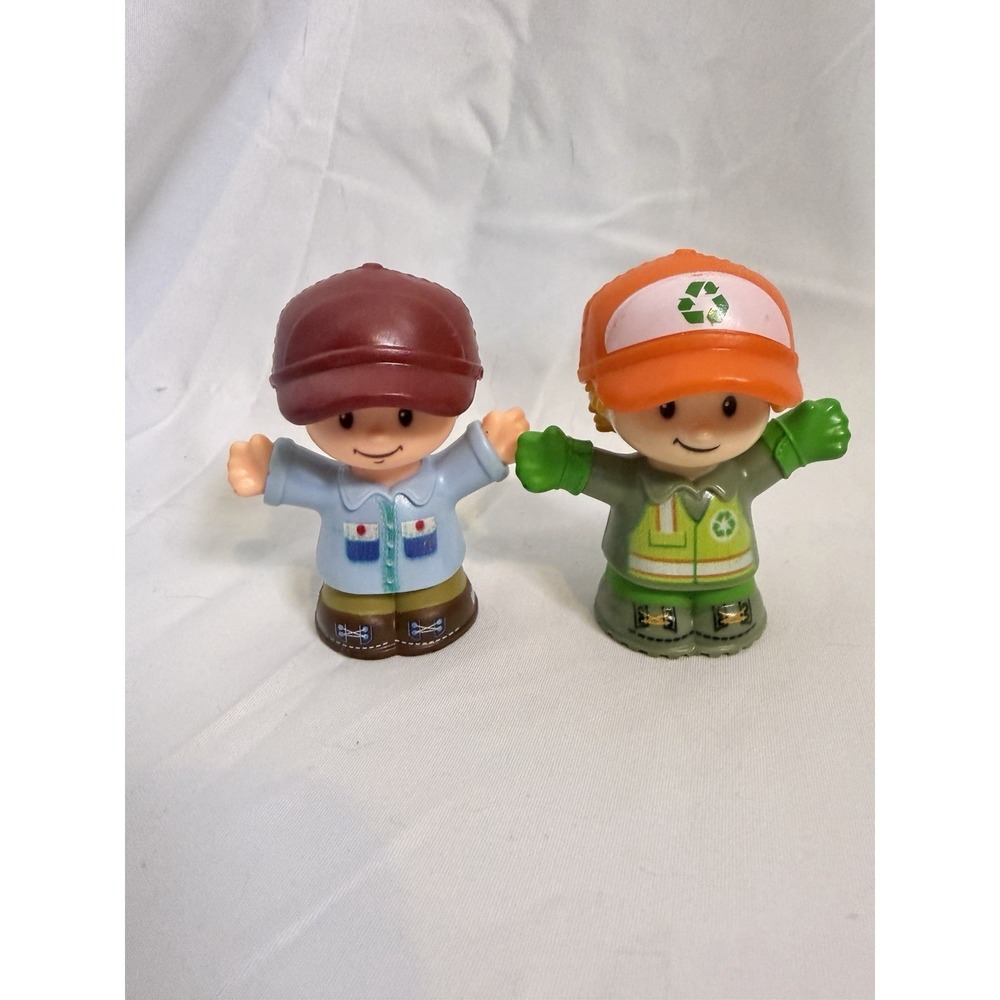 Fisher-Price Little People Sanitation Worker & Farmer Eddie Replacement Figures